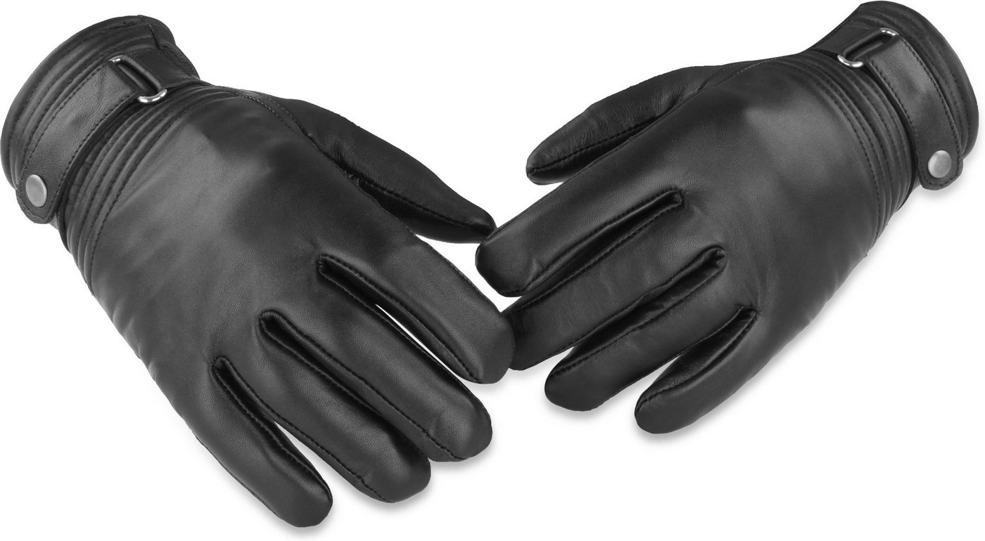 normani Multisporthandschuhe Lederhandschuhe Tyylikäs Unisex BW Bundeswehr gefütterte Lederhandschuhe mit Fleecefutter