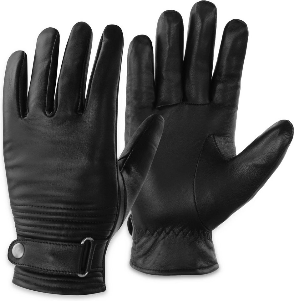 normani Multisporthandschuhe Lederhandschuhe Tyylikäs Unisex BW Bundeswehr gefütterte Lederhandschuhe mit Fleecefutter Bild 2