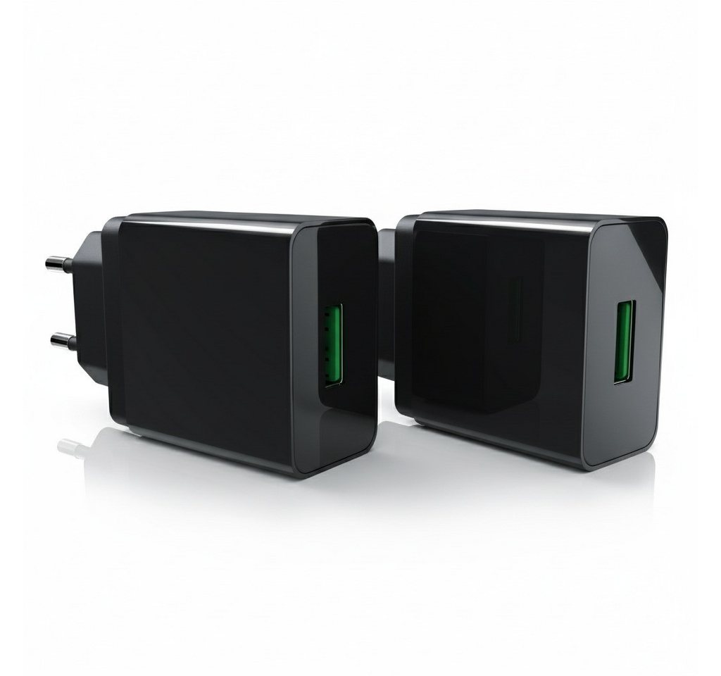 Aplic 2er Set USB Ladegerät Quick Charge 3.0 Netzteil USB-Ladegerät (3000 mA, 2-tlg., Quick Charge 3.0 USB-Ladegerät 1x USB A QC 3.0 Port / max. 3A über QC) Bild 2