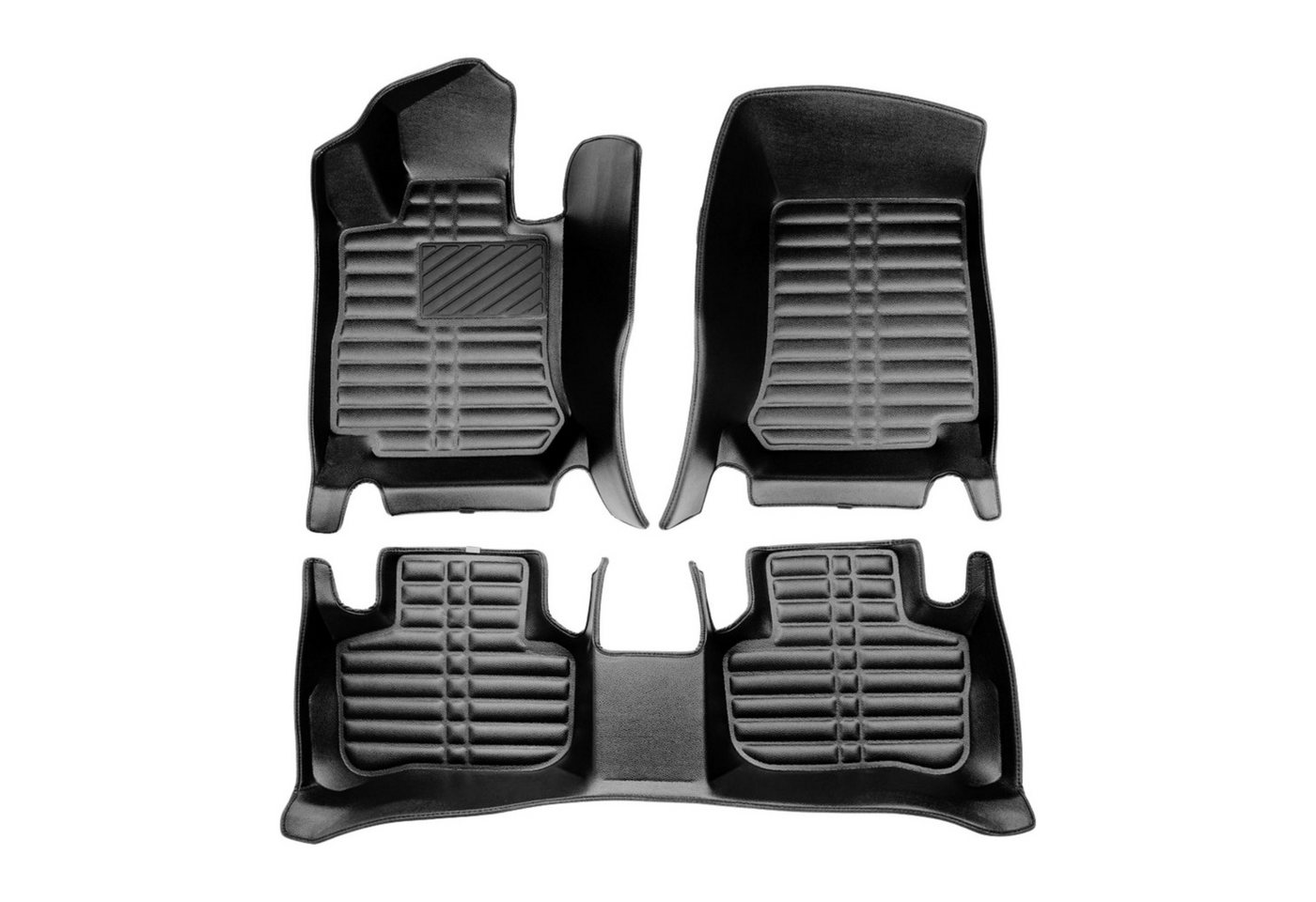 fussmattenprofi.com Auto-Fußmatte 5D Premium Auto Fussmatten für Mercedes GLC/EQC (X253/N293) 2015-2023 (1 St), für Mercedes Mercedes GLC Bild 2
