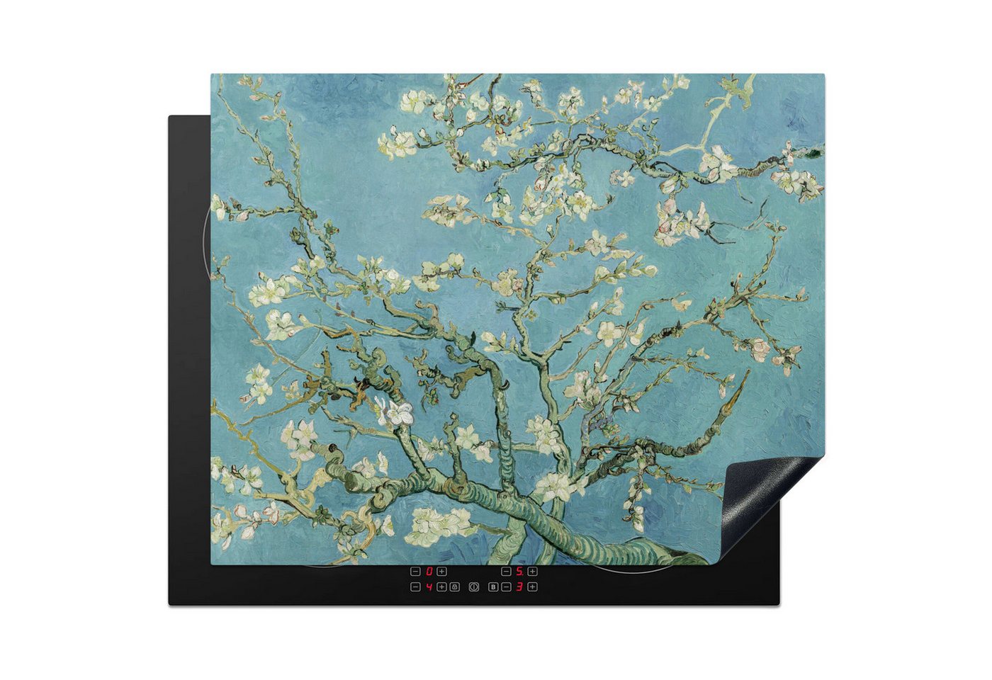 MuchoWow Herd-Abdeckplatte Van Gogh - Mandelblüte - Alte Meister - Kunst - Vintage, Vinyl, (1 tlg), Abdeckung Induktionskochfeld Schutzmatte, Küche Deko, 65x52 cm Bild 2