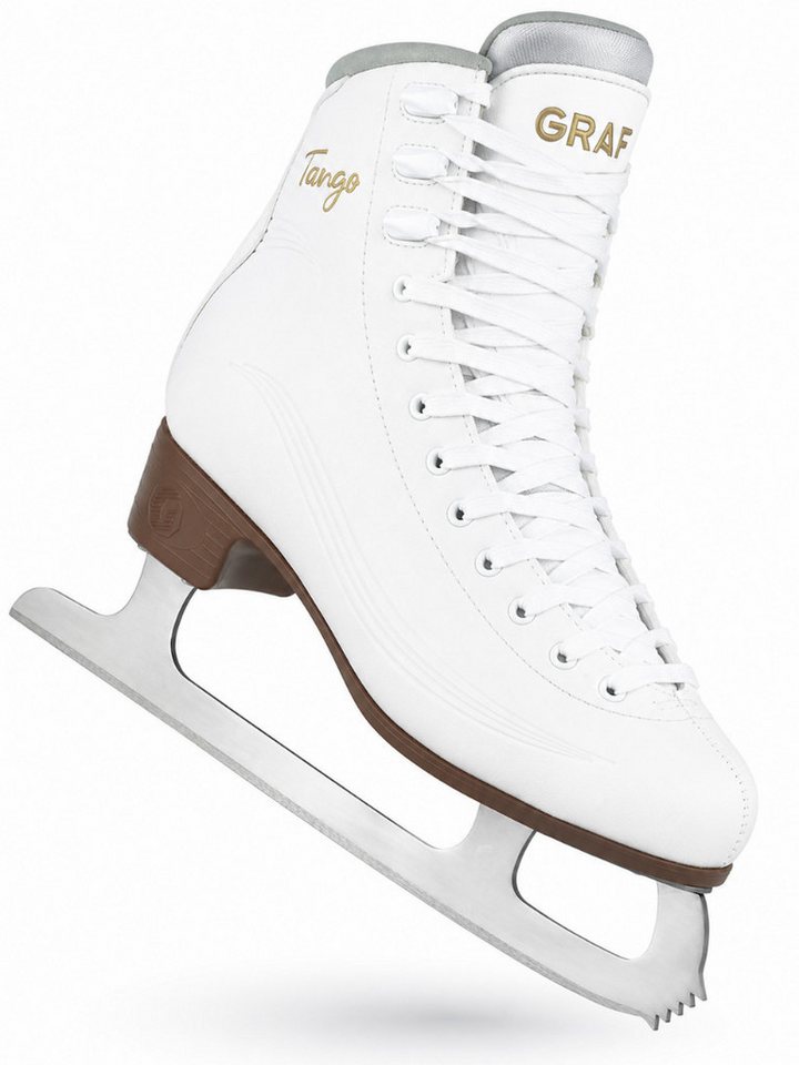 Graf Schlittschuhe GRAF Tango V3 Damen Eiskunstlauf Schlittschuh Weiß Edelstahlkufe 39