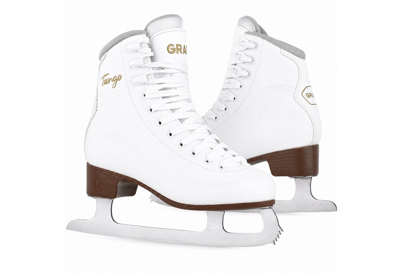 Graf Schlittschuhe GRAF Tango V3 Damen Eiskunstlauf Schlittschuh Weiß Edelstahlkufe 39 Bild 5