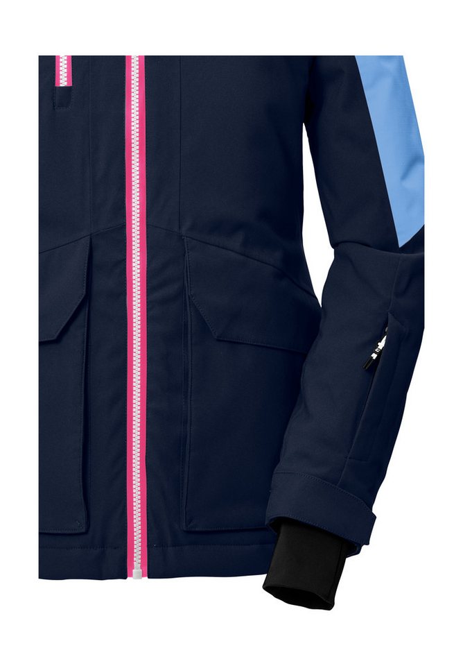Killtec Skijacke KSW 340 GRLS SKI JCKT Wasserdichte Mädchenjacke mit Kapuze, Schneefang und Stauraum Bild 3