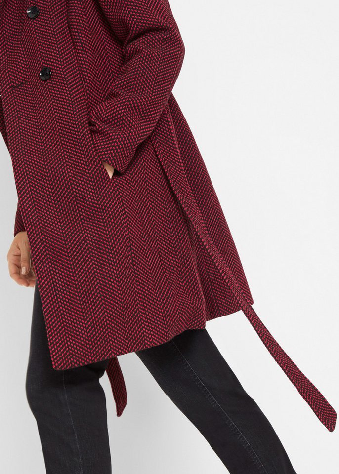 bonprix Outdoorjacke zweireihig, mit großer Kapuze, Loose Fit Bild 3