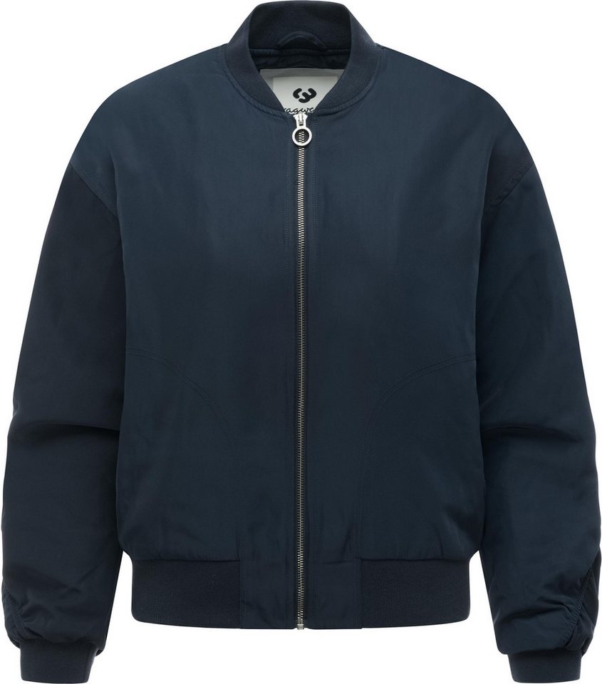 Ragwear Outdoorjacke Allyra Y Leichte Übergangs-Bomberjacke mit Rippkragen, winddicht