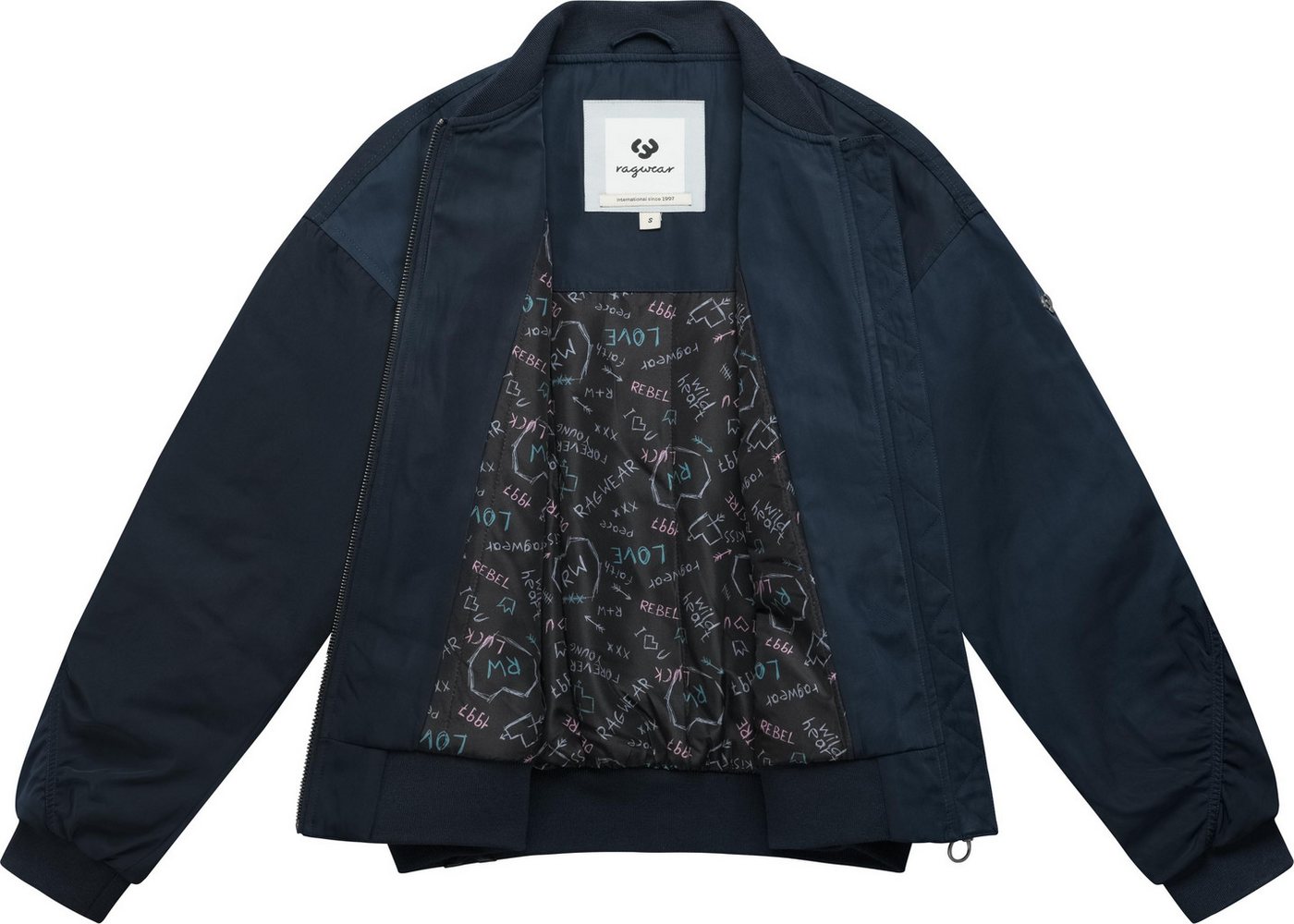 Ragwear Outdoorjacke Allyra Y Leichte Übergangs-Bomberjacke mit Rippkragen, winddicht Bild 4