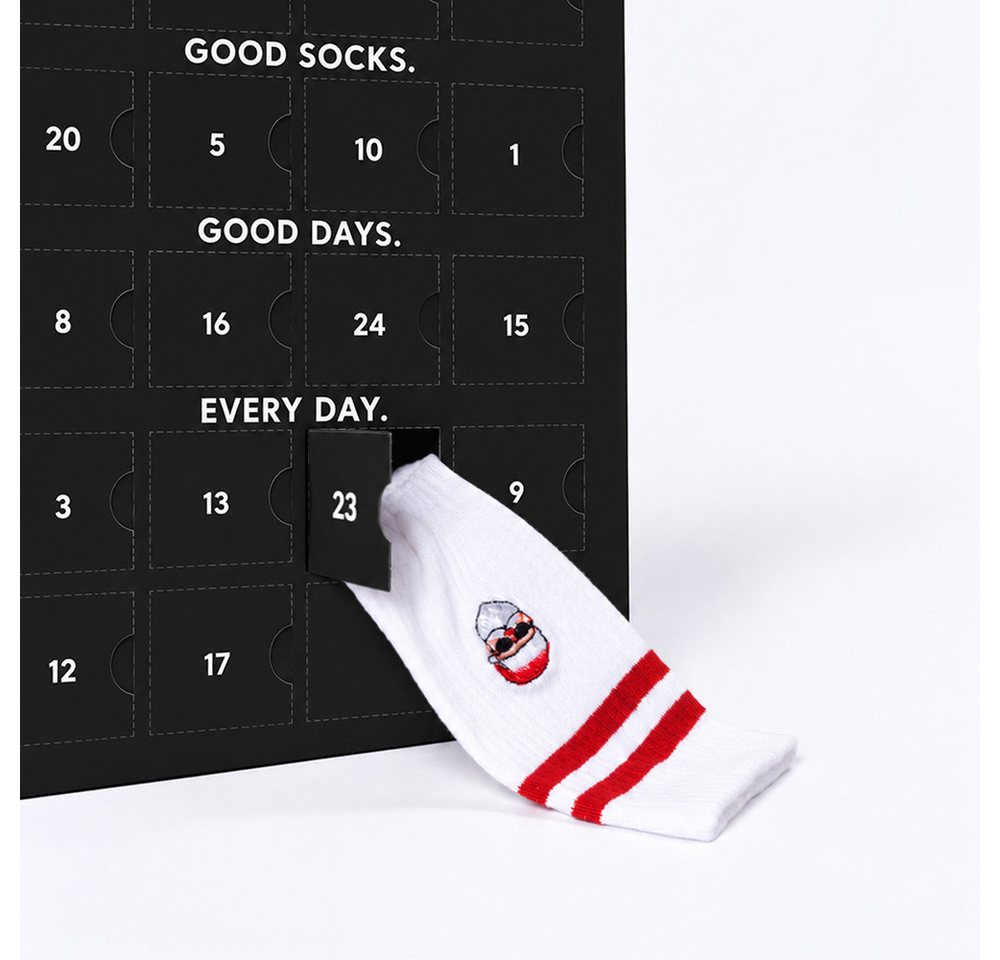 OCCULTO Tennissocken Männer & Frauen Tennissocken Adventskalender 2026 (12-Paar)