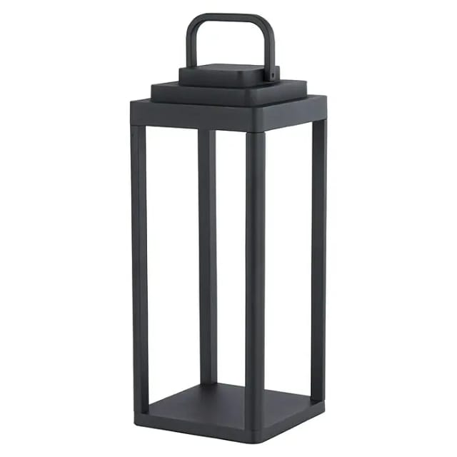 Außenleuchte Tischlampe Balkonleuchte Led Schwarz Matt Aluminium Gartenlampe