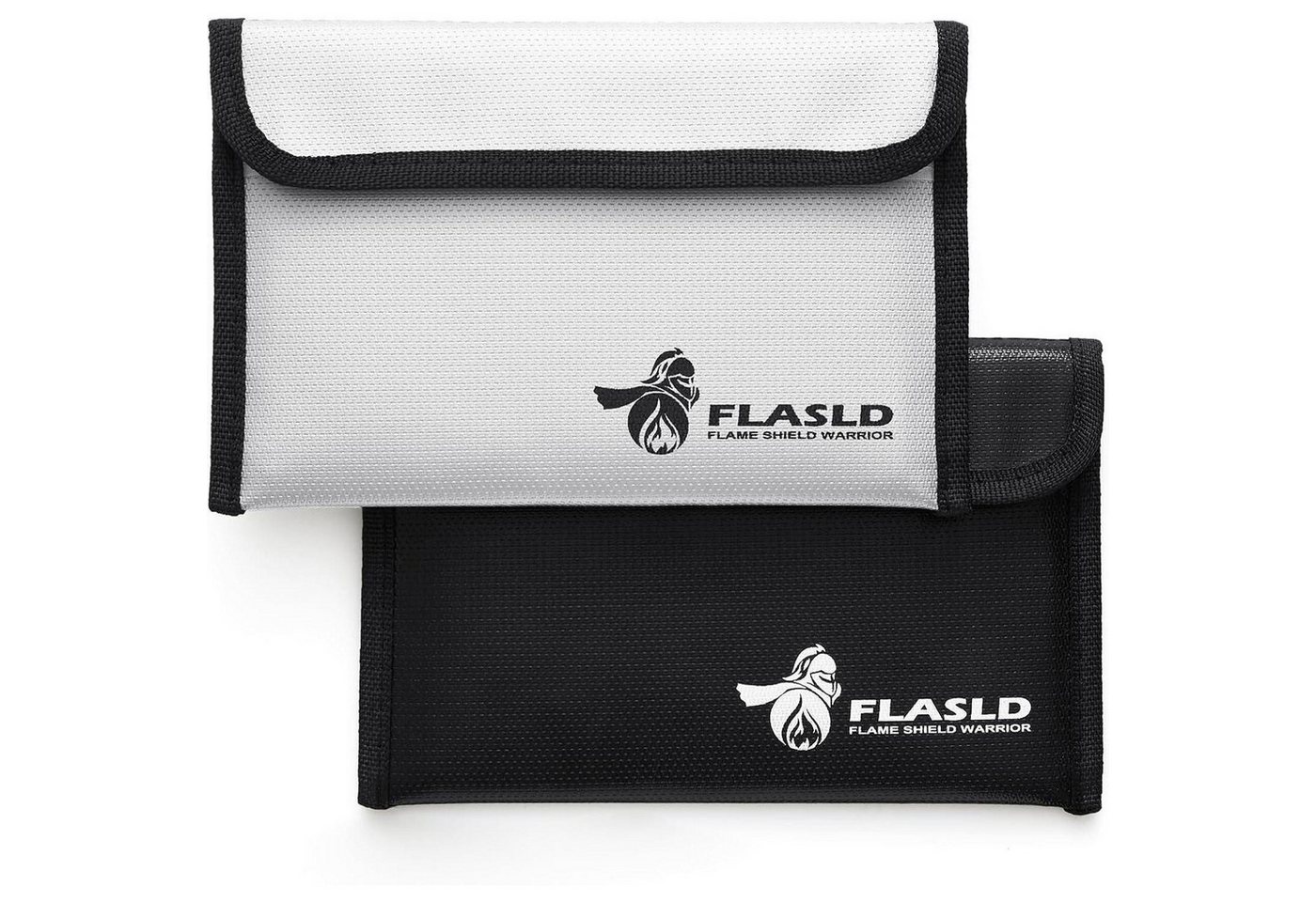 FLASLD Dokumententasche Feuerfeste Geldtasche 2er Set 13x20cm 1371℃ Bargeldschutztasche Bild 2