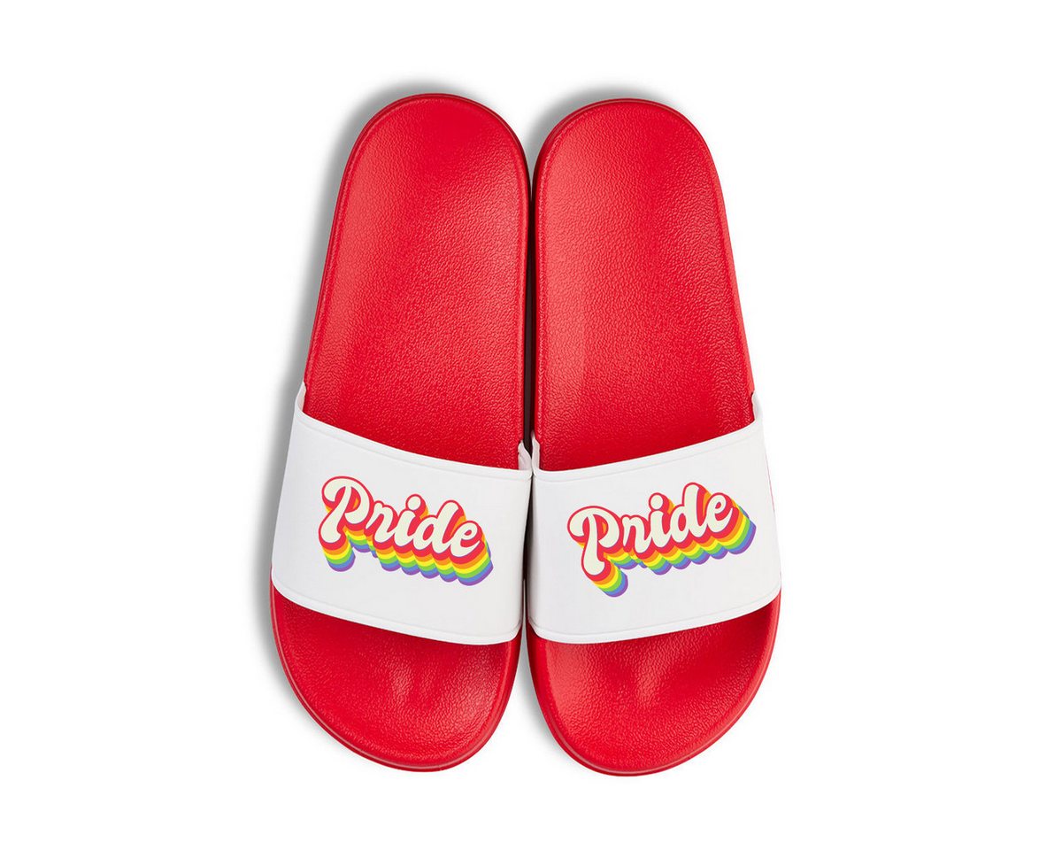 Youth Designz Pride Unisex Badelatschen Flip Flops Badeschuh mit lustigen Logo für Damen und Herren Bild 5