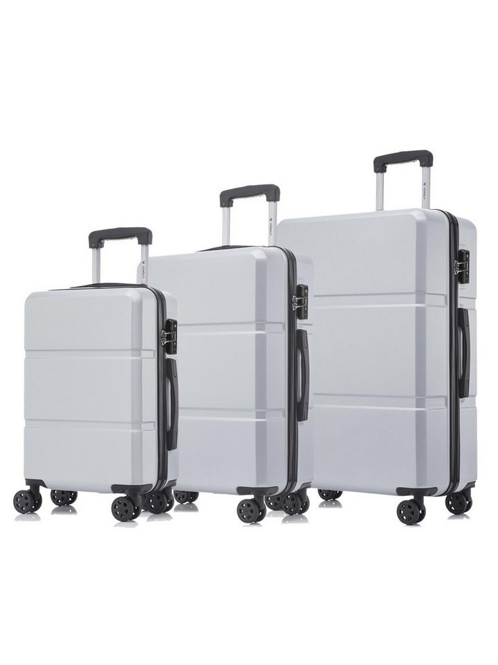 YONSLY Kofferset Premium Hartschalen-Reiseset für Urlaub, Business & Familie, 4 Rollen, (Spar-Set, 3 tlg., Mehrere Größen S/M/L/XL, verschiedene Farben), TSA-Schloss, YKK-Reißverschluss & austauschbare Rollen und Griffe Bild 2