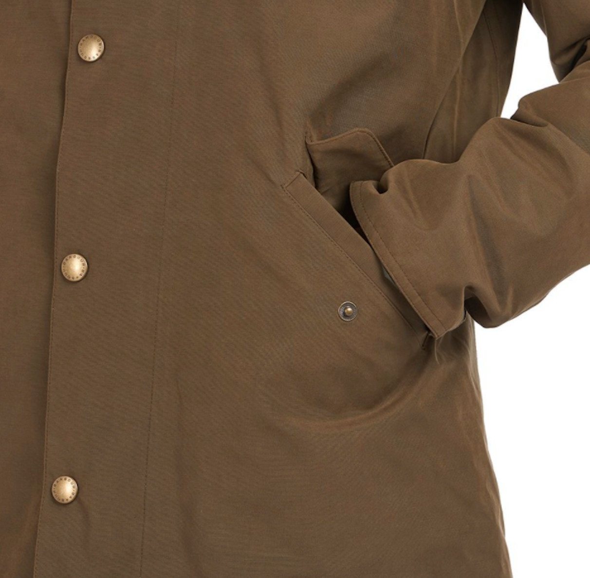 Barbour Outdoorjacke BARBOUR Chester Jacke Herren Dark Sand wasserdicht (1-St) Bild 2