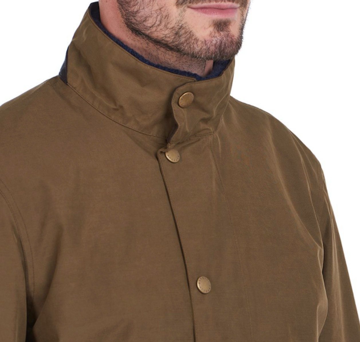 Barbour Outdoorjacke BARBOUR Chester Jacke Herren Dark Sand wasserdicht (1-St) Bild 3