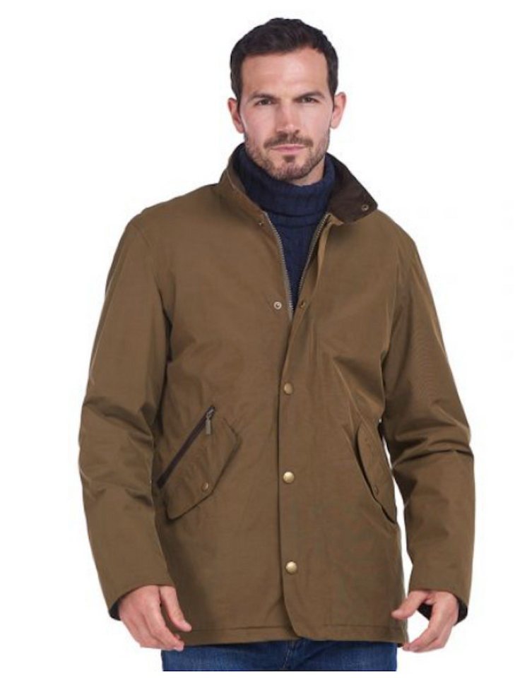 Barbour Outdoorjacke BARBOUR Chester Jacke Herren Dark Sand wasserdicht (1-St) Bild 4