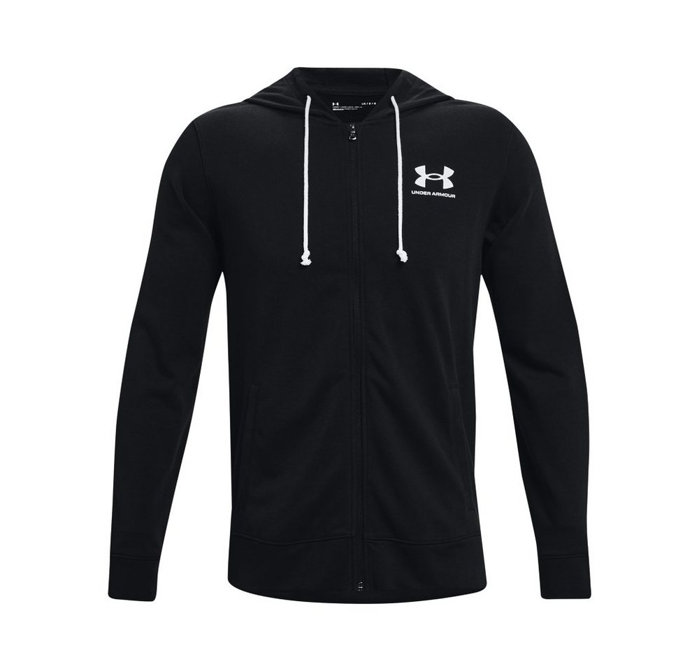 Under Armour® Trainingsjacke UA RIVAL TERRY LC FZ BLACK Bild 2