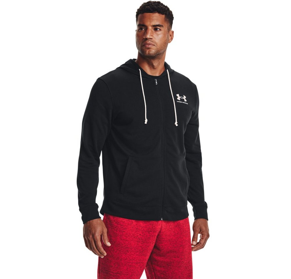 Under Armour® Trainingsjacke UA RIVAL TERRY LC FZ BLACK Bild 4