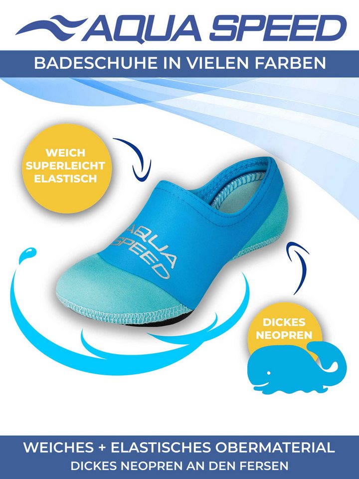 Aqua Speed Strandsocken Kinder 24/25 – Bequem & elastisch für Wassersport Wasserschuh (Neoprensocken mit Grip – angenehm & wasserfest, Neopren Wassersocken Schwimmaccessoires) Strandsocken in Pink – Schnelltrocknend, flexibel & bequem Bild 4