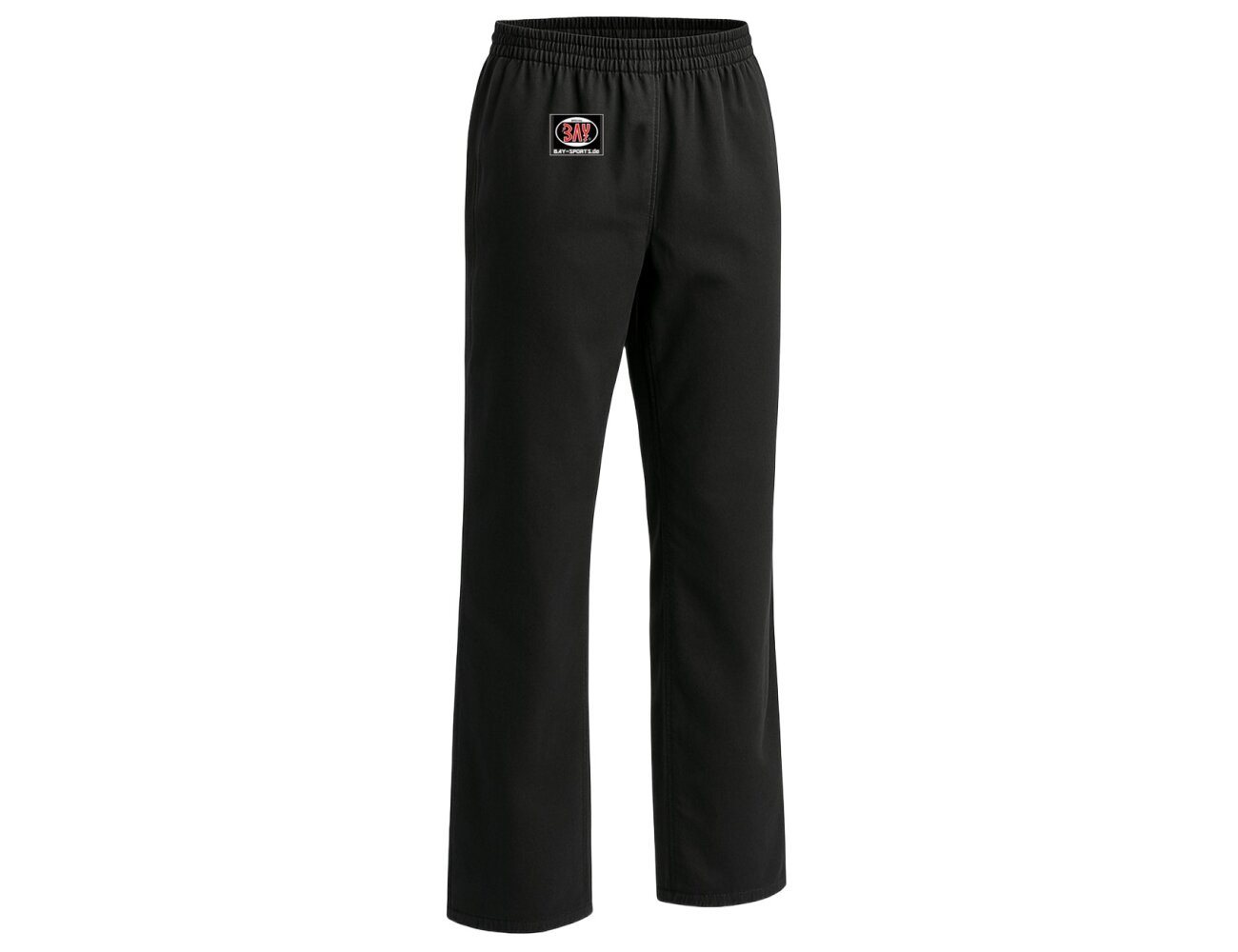 BAY-Sports Sporthose Kampfsporthose TRADITIONAL BASIC 2025 Schwarz Karate 8 UZ Baumwolle 100% Baumwolle, 8 Unzen, mittelschwer, strapazierfähig Bild 2