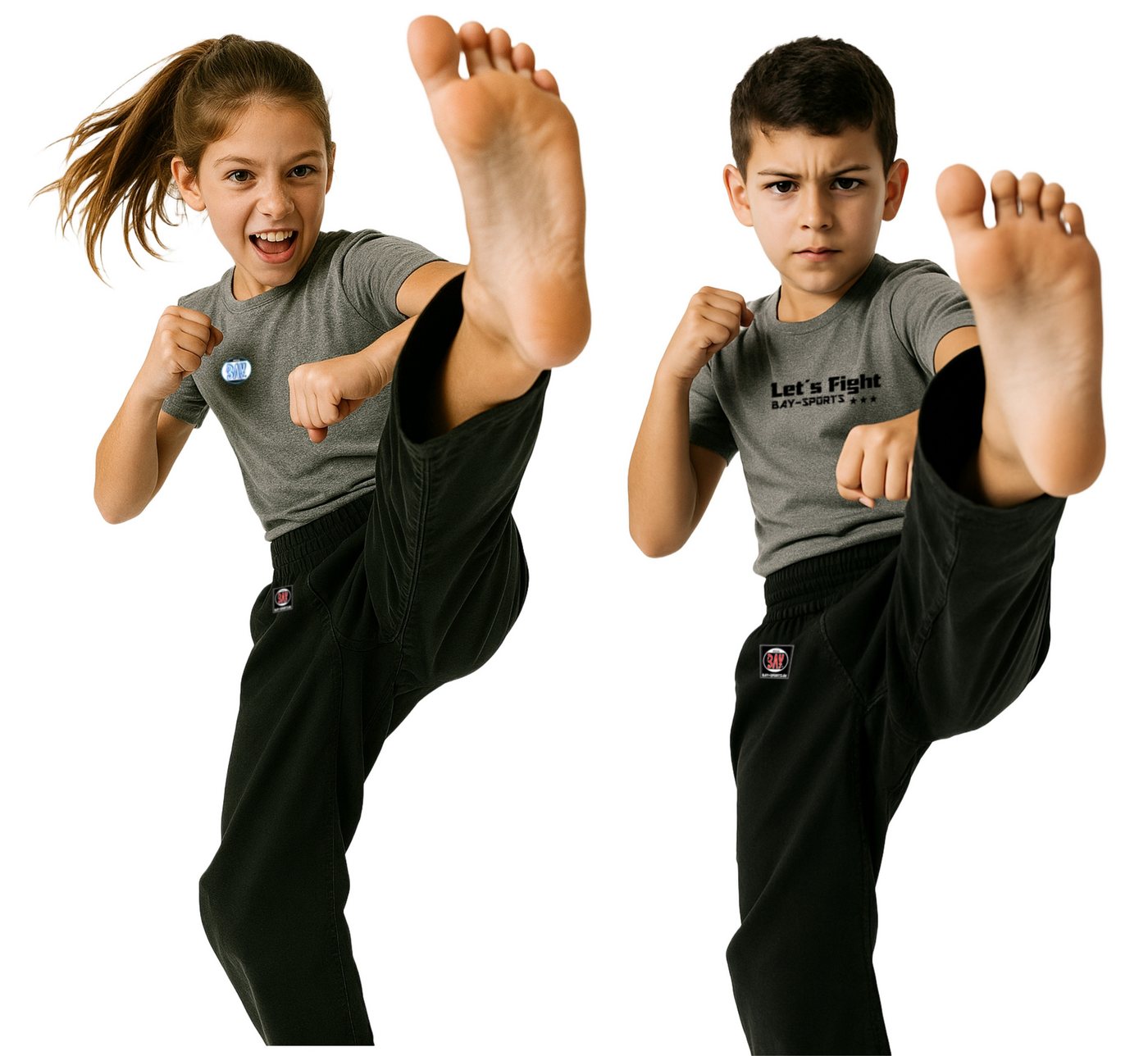 BAY-Sports Sporthose Kampfsporthose TRADITIONAL BASIC 2025 Schwarz Karate 8 UZ Baumwolle 100% Baumwolle, 8 Unzen, mittelschwer, strapazierfähig Bild 5