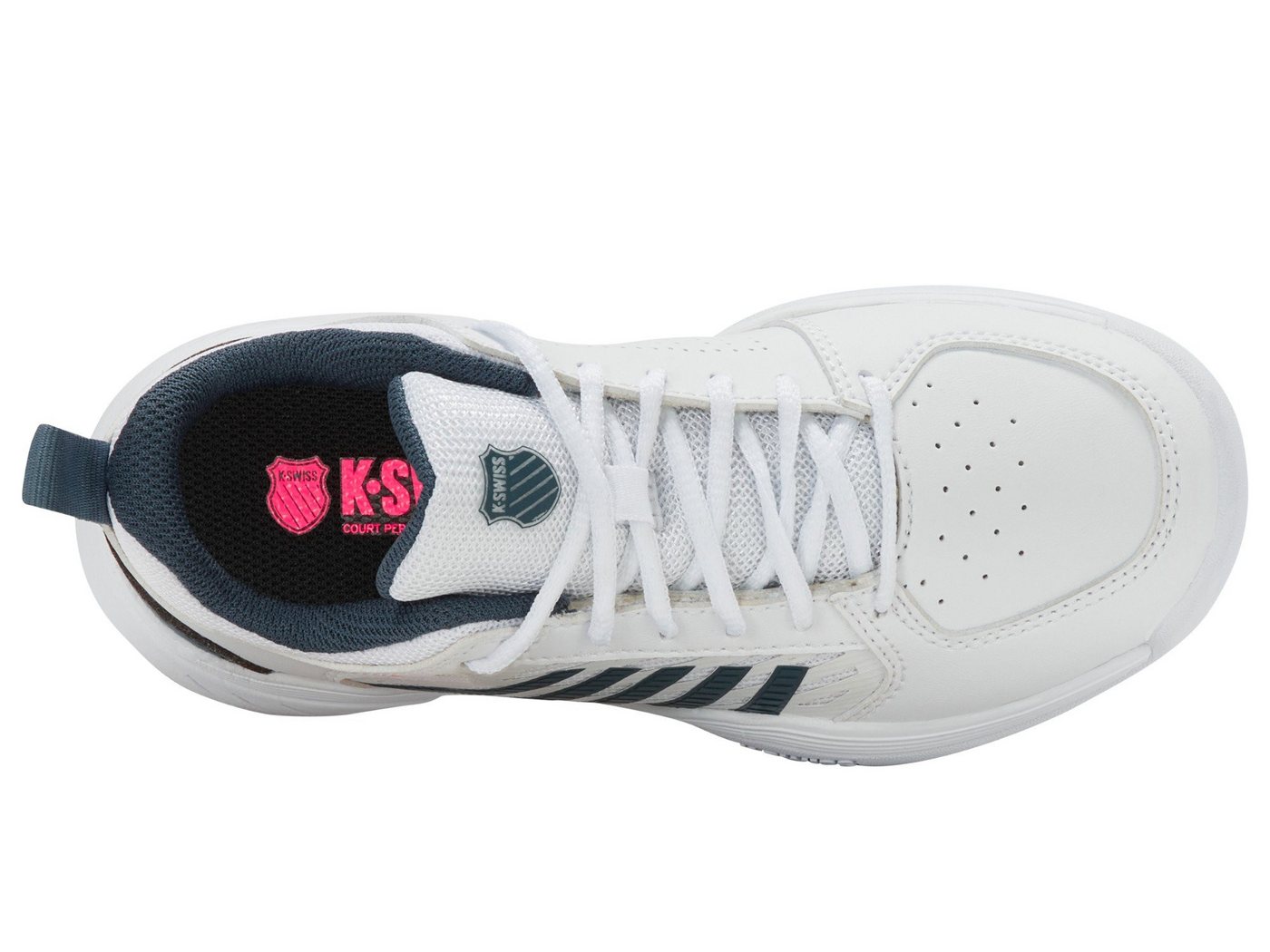 K-Swiss Performance Court Express 2 Indoor/Carpet/Teppich 2025 weiss Kinder Tennisschuh Bild 3
