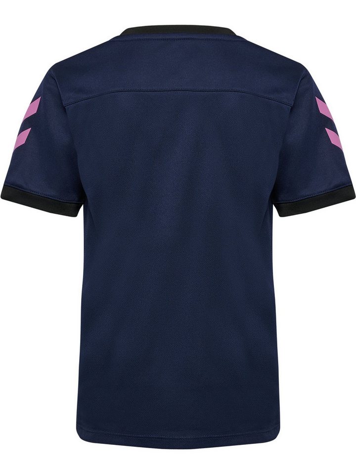 hummel Trainingsanzug Kontrastwinkel Logodetail Rundhals für Unisex Kinder (2-tlg), Recyceltes Material, Nachhaltig, Elastischer Bund, Zweiteilig Bild 4