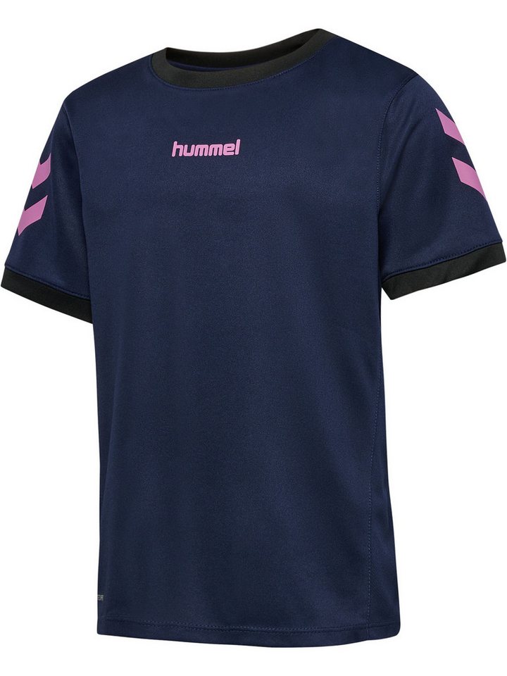 hummel Trainingsanzug Kontrastwinkel Logodetail Rundhals für Unisex Kinder (2-tlg), Recyceltes Material, Nachhaltig, Elastischer Bund, Zweiteilig Bild 5
