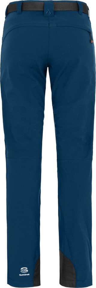 Bergson Outdoorhose MAILA Damen Winter Softshellhose, winddicht, warm, Kurzgrößen, poseidon blau Bild 3