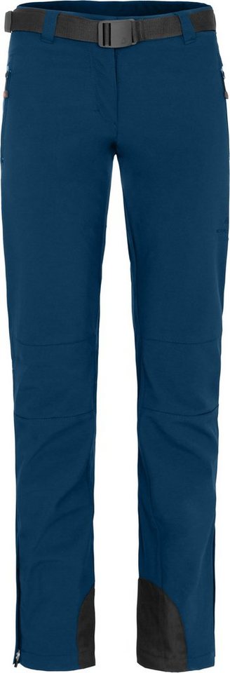 Bergson Outdoorhose MAILA Damen Winter Softshellhose, winddicht, warm, Kurzgrößen, poseidon blau Bild 4