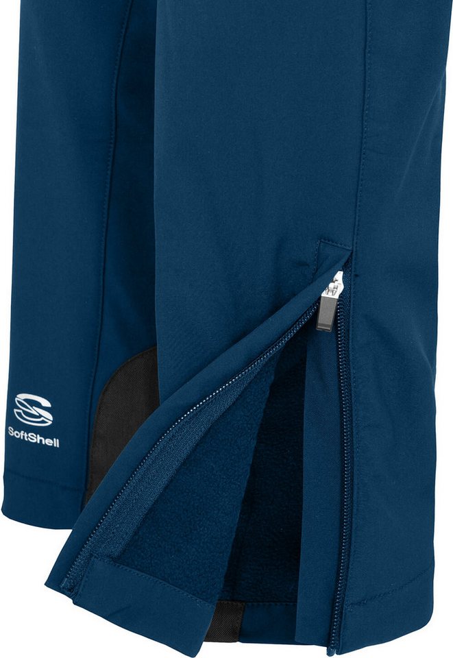 Bergson Outdoorhose MAILA Damen Winter Softshellhose, winddicht, warm, Kurzgrößen, poseidon blau Bild 5