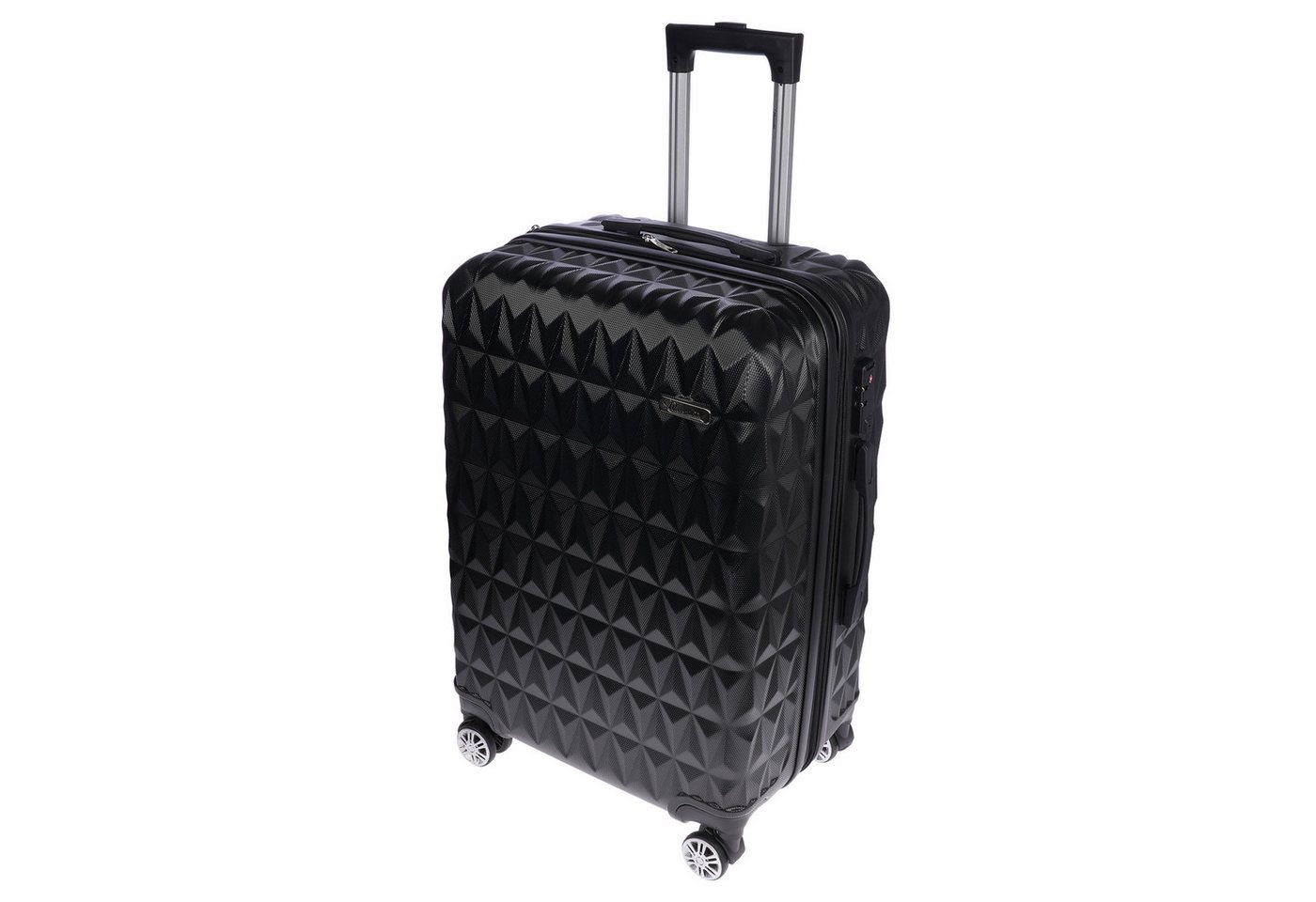 Christian Wippermann Business-Trolley Christian Wippermann L Großer Koffer für Herren Damen Hartschalenkoffe, 4 Rollen, mit TSA-Schloss