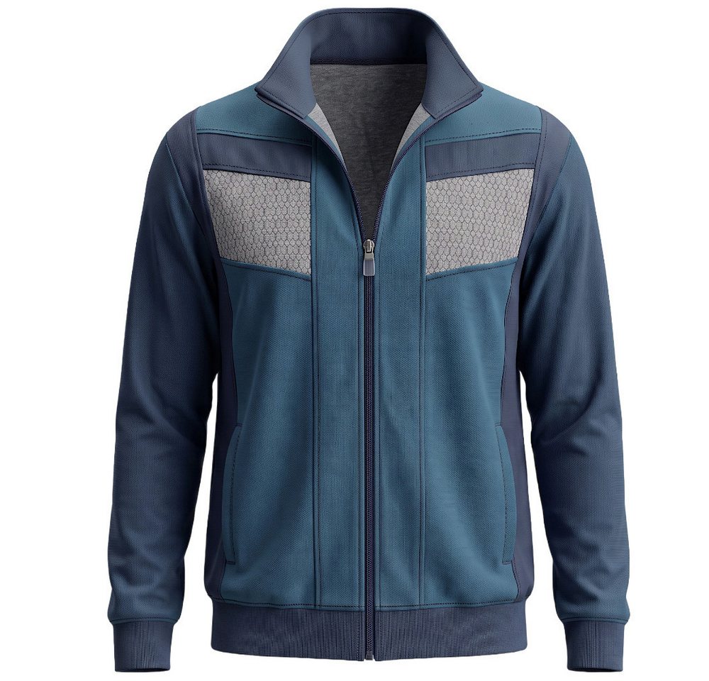 Herbold Sportswear Trainingsanzug Herren Freizeitanzug Kuranzug mit Druckeinsatz (2-tlg), auch in Kurzgrößen, mit Reißverschluss-Taschen und Bugnaht Bild 5