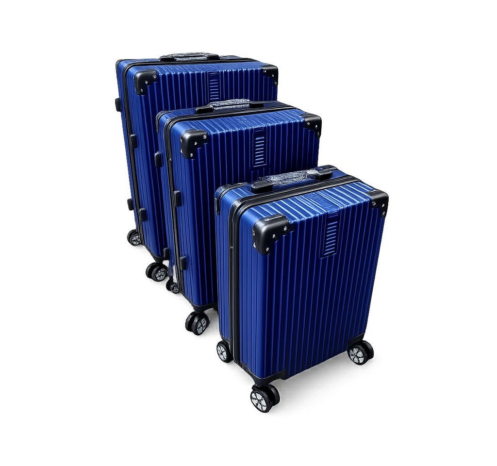 NULSTA Kofferset 3 tlg. Kofferset Koffer Reisekoffer Hartschalen Trolley 3er Set
