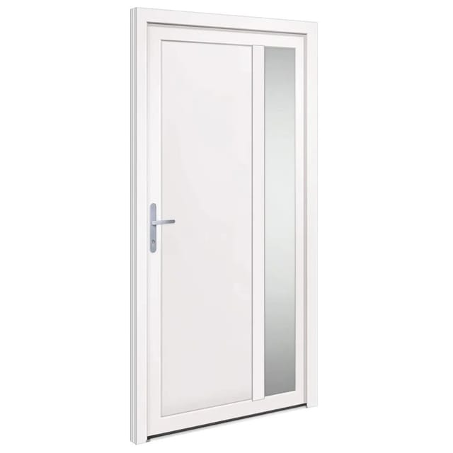 Vidaxl - Haustür Weiß 108x208 Cm Pvc