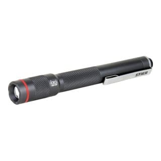 STIER LED-Taschenlampe mit Zoomfunktion 120 Lumen 2 x AAA