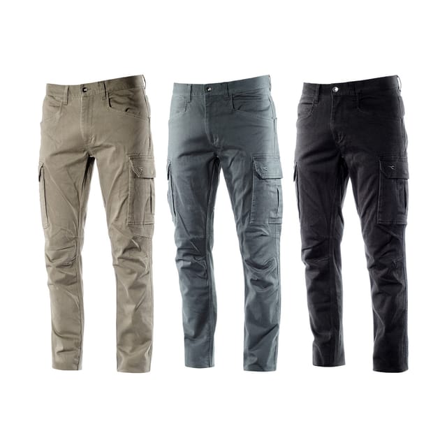 Diadora - Utility Cargo Pant Moscow Stretch-arbeitshose - L - Grau