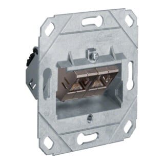 hager Patch-Modul 2-fach G3175 Cat.6 geschirmt mit Tragring
