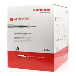 Kathrein Koaxialkabel LCD111A+ 6,8mm 135dB weiss 250m Eca