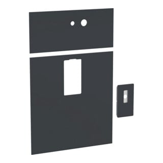 Geberit Frontverkleidung Monolith WT B 73cm 10re Glas schwarz