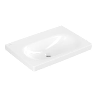Villeroy & Boch Waschtisch Skyla 65 x 46cm Weiß Alpin C+ ohne Hahnloch ohne Überlauf