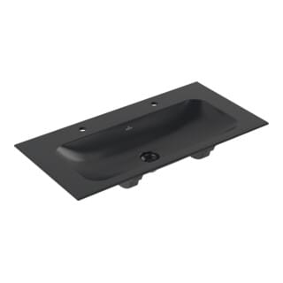 Villeroy & Boch Möbelwaschtisch Finion 100 x 50 cm pure black C+ 2 HL o. ÜL
