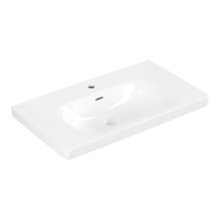 Villeroy & Boch Waschtisch Skyla 80 x 46 cm Weiß Alpin mit Überlauf f 3-L-Armatur