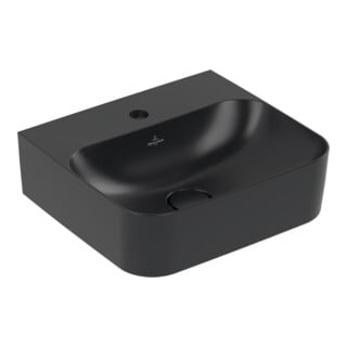 Villeroy & Boch Handwaschbecken Finion 43 x 39cm 1 Hahnl. P black C+