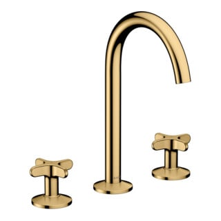 hansgrohe WT-Arm Axor One 140mm mit Push-Open-Ablaufgarnitur chrom glänzend