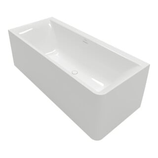 V&B Vorwand-Badewanne Subway 3.0 180x80cm links Quaryl weiß