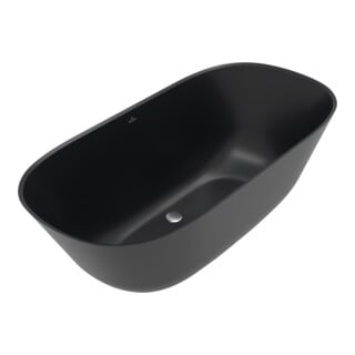 Villeroy & Boch Badewanne Theano 155 x 75 cm Quaryl pure black
