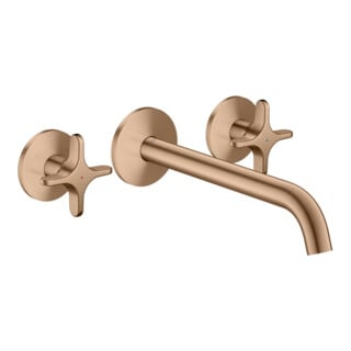 hansgrohe WT-Arm Axor One UP A 220mm weiß chrom gebürstet roségol