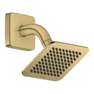 hansgrohe Kopfbrause Axor Citterio C 120 x 120 mm 1j m Brausearm brushed brass