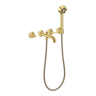 hansgrohe 3-Loch-Wannen-Armatur Axor One UP A 220mm brush. br