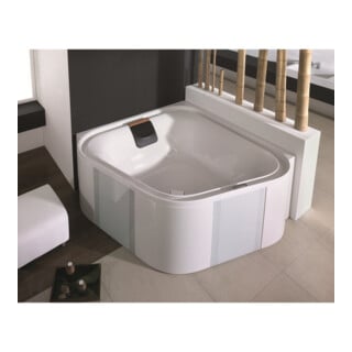 Hoesch Eck-Badewanne Ergo+ 164 x 164cm verchromt weiß